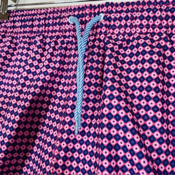 Tailorbyrd Pink Purple Lined Swim Trunks Men's Medium - Picture 2 of 7